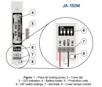 Jablotron JA-150M wireless Magnetic Detector + 2 Inputs
