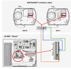 Aritech AS270/1 Indoor Siren with optional flash light