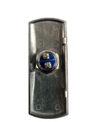DB-03 Conas Steel Push Button - silver narrow version