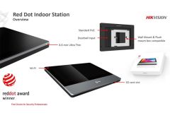 Station d'interphone intérieure Hikvision DS-KH8350-WTE1