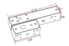 EBBR03 Conas Surface-mounted housing for electrical Bolt Locks