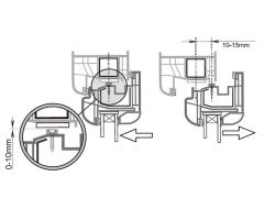 Jablotron JA-152M Détecteur de fenêtre/porte magnétique sans fil