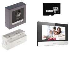 Kit d'interphone modulaire &agrave; 2 fils Hikvision DS-KIS702Y