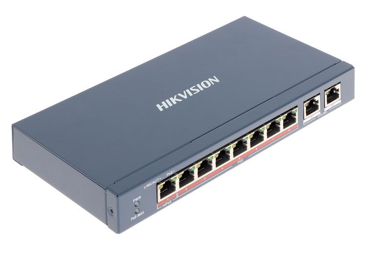Hikvision DS-3E0310HP-E, 10 Ports 100Mbps PoE ✓Now