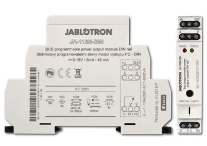 Jablotron JA-110N-DIN Wiring