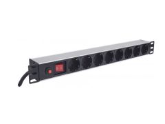 19" 1U Rackmount Power Distributor