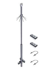 Fixed Camera Pole for one camera, 6 Meters