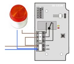 Lampe flash filaire Aritech AB300 - blanc