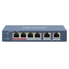 Hikvision DS-3E0106HP-E, 6 Poorts 100Mbps PoE Switch