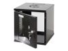 10" Patch Cabinet Wall Mount, black - 6U