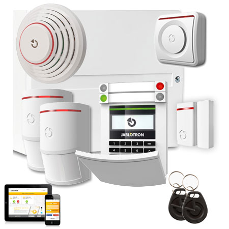 Jablotron JK-103KRY BASIS: draadloos Alarmsysteem Set met 4G GSM + LAN