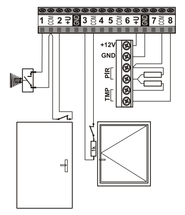 JA-116H aansluitschema's