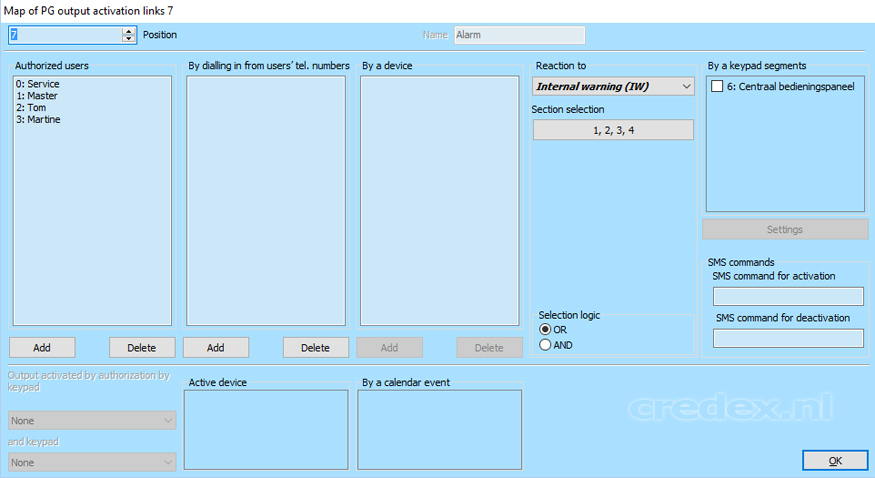 FLink output settings